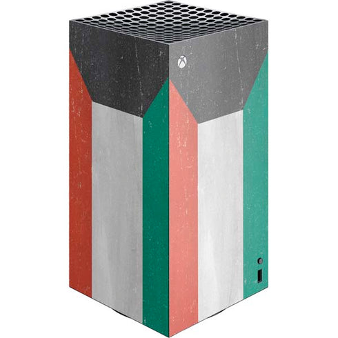 Kuwait Flag Distressed XBox Series X Digital Edition Console Skin